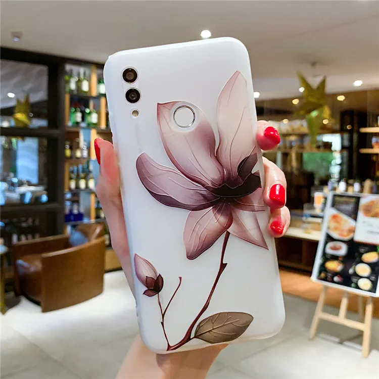 Для Xiaomi Redmi Note 7 Pro 5 5A 6 6A 7A 8 8A 9 9S S2 GO K20 3D Рельефный цветочный чехол для телефона Mi A2