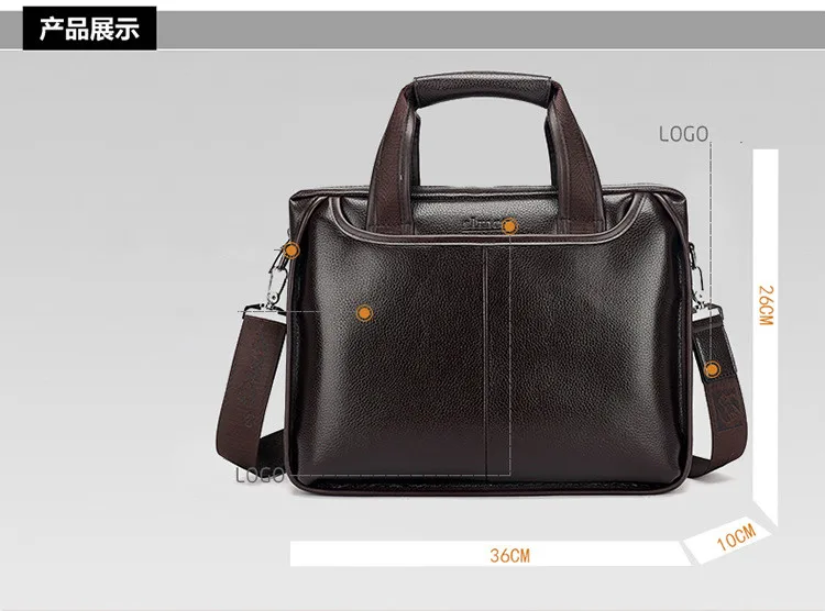 Briefcase Business Leather Mens Handbag Color : Black, Size : S Cowhide Leisure Fashion Briefcase One Shoulder Inclined Bag Mans Bag Laptop Sleeves