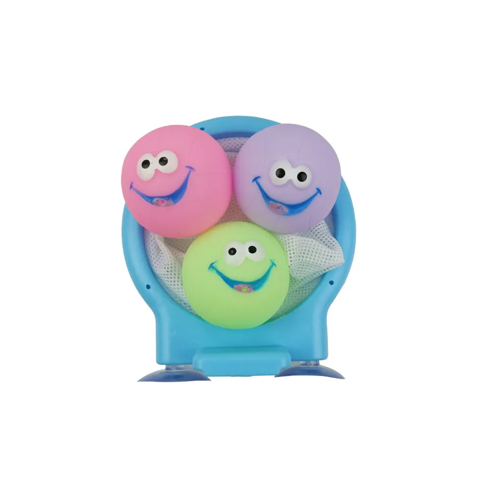 

2019 Kids Funny Bath Toys Plastic Bathtub Shooting Game Toy Set Basketball Suctions Cups Mini With Hoop Balls Children