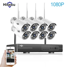 1080P Wireless CCTV System 2M 8ch HD wi-fi NVR kit Outdoor IR Night Vision IP Wifi Camera Security System Surveillance Hiseeu