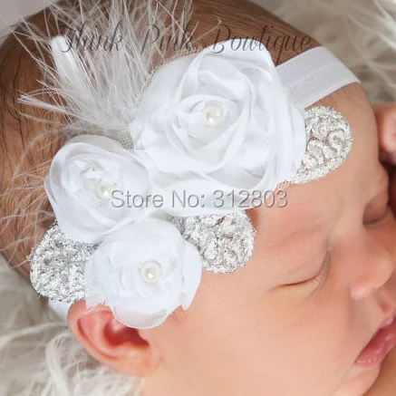 Yanxian fllower оголовье Перо резинки для волос Обувь для девочек Для женщин Hairband Дети волос Группа Женские аксессуары для волос