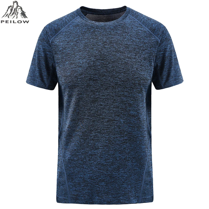 PEILOW Men'S T Shirt Summer Fashion Brand Clothing Mens Solid Color quick drying Short Sleeve Men Casual Tops Tee size L~7XL 8XL PEILOW Men'S T Shirt Summer Fashion Brand Clothing Mens Solid Color quick drying Short Sleeve Men Casual Tops Tee size L~7XL 8XL