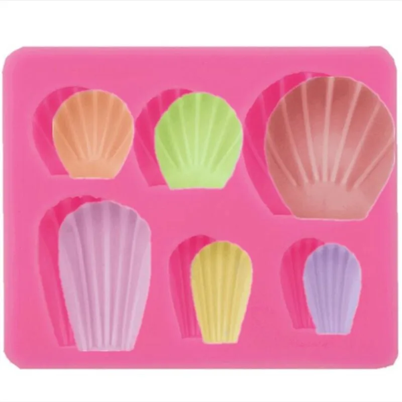 Seashell Silicone Molds Cake Decorating Tools 3D Fondant Soap Mold For Caking Decoration Chocolate Candy Baking Tool | Дом и сад