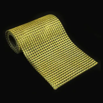 

10Yard Gold Diamond Rhinestone Crystal Roll,wedding party best decoration ,promotion big discount ,best custom service