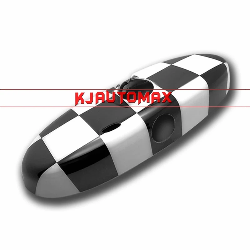 Автомобильный Стайлинг для Mini Cooper One S внутреннее зеркало заднего вида крышка оболочки R50 R52 R53 R55 R56 R57 R60(2004-2013) аксессуары - Название цвета: checker