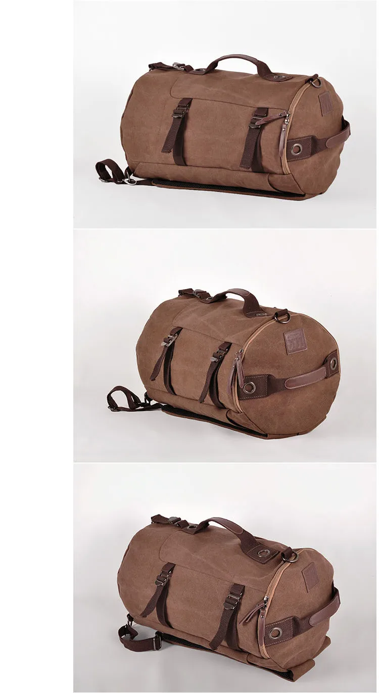 Высококачественная акция, модная дизайнерская винтажная холщовая Большая мужская дорожная сумка, чемодан, рюкзаки