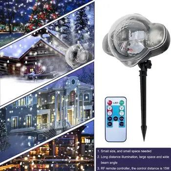 

NEW Snowflake Projector Lamp Mini Outdoor Waterproof LED Laser Lamp Night Light for Christmas Festival Supplies Decoration Lamp