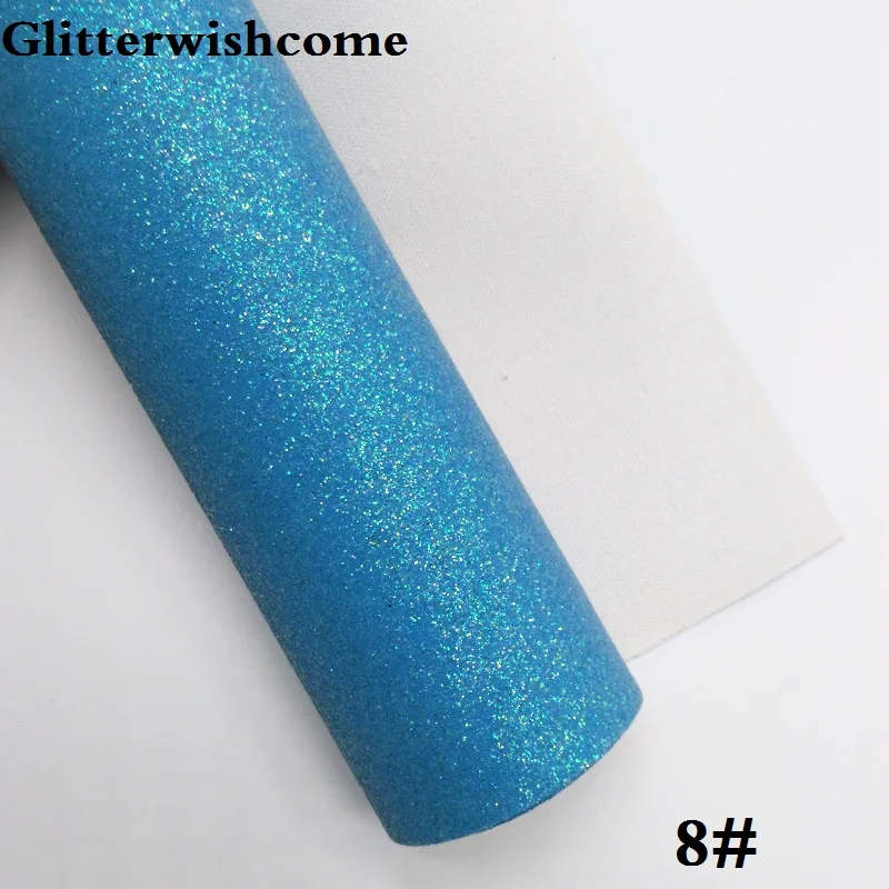Винил Glitterwishcome размера A4 21 х29 см для бантов неоновая тонкая блестящая кожаная