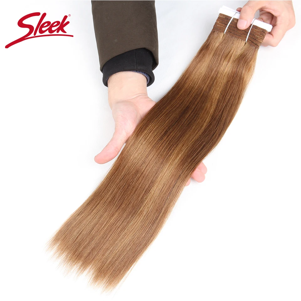 Feixes de Cabelo Humano em Linha Elegante Cabelo Remy Brasileiro Yaki Reta 1 pc Piano p4 - 30 P1b 27 p6 Tecer Pacotes Extensões 113g 3 Cheap Apliques ondulados