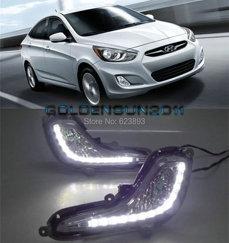 Free shipping,2x Car Specific bright white LED daytime running light
