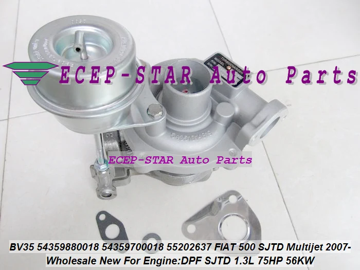 KP35 54359880018 54359700018 55202637 Turbo Turbocharger For FIAT Commercial Qubo Panda Punto III 500 2005-09 DPF SJTD 1.3L 75HP