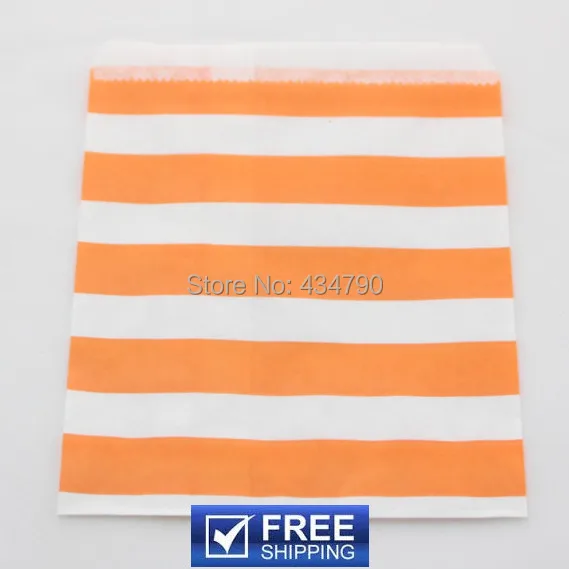 

200 шт. оранжевые бумажные пакеты с зернистой печатью для подарков-дешевые детские пакеты для закусок на Хэллоуин вечерние Выберите цвета