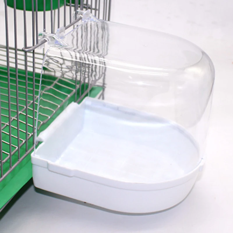 1xBird водяная ванна для домашних животных клетка для птиц подвесная миска попугай принадлежности для птиц