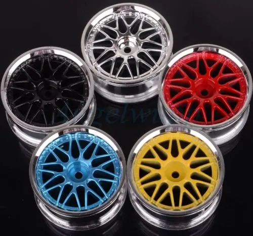 

4pcs 1Set Plastic Wheel Rim Fit HPI HSP RC model 1:10 On-Road Racing Car 701A for HSP94123/94122/94103/D4/D3