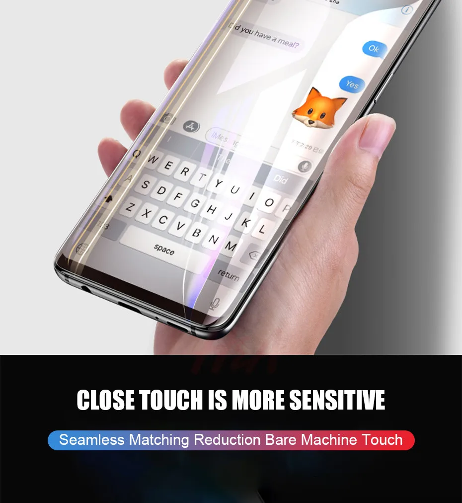 Полностью жидкий клей УФ закаленное стекло для samsung Note 9 8 S9 S8 S7 Edge Защита экрана для samsung Galaxy S10 S8 S9 Plus S10e
