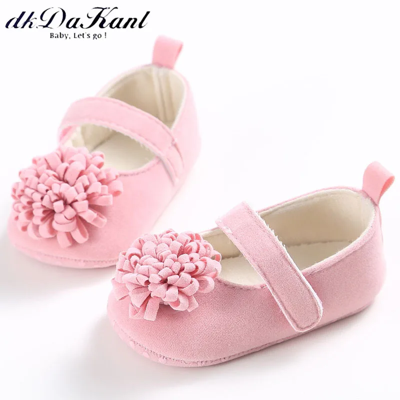 

dkDaKanl 0-1Year old Spring and Autumn Female Baby Shoes Soft Bottom Flowers Princess Series Baby Shoes for Baby Girl YD221