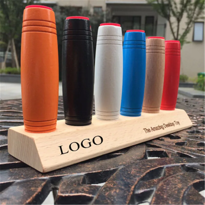 

Random 5Pcs Mokuru Roller Stick Flip Stress Reliever Toy Anti-stress Desktop Roller Toy Wood Stick Mokuru Christmas Gift For Kid