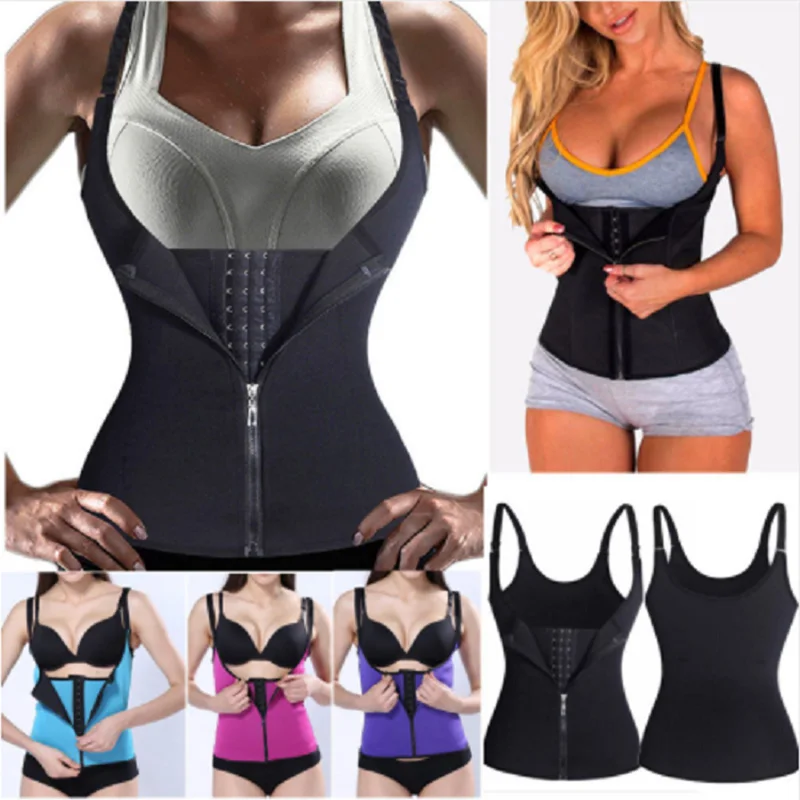 

Women Vest Waist Trainer Women's Body Slimming Trimmer Corset Workout Thermo Push Up Trainer