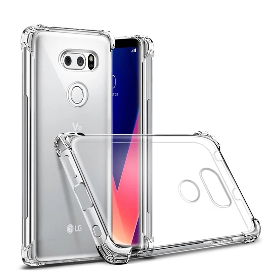 Для LG V20 V30 G6 Q6 Q8 K4 K8 K10 2017 воздушная подушка тонкий мягкий чехол прозрачный