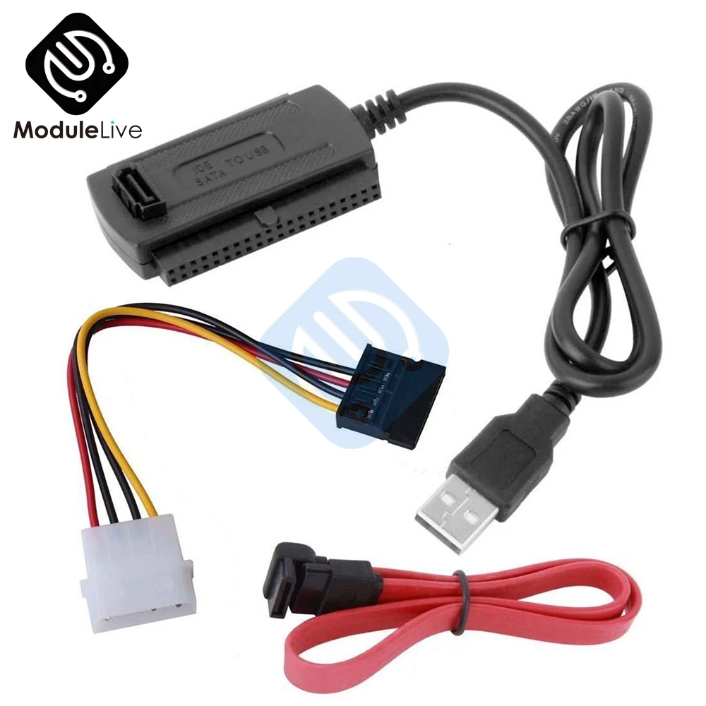 

SATA/PATA/IDE Drive to USB 2.0 Adapter Converter Cable for 2.5 / 3.5 Inch Hard Drive Hot Worldwide Wholesale