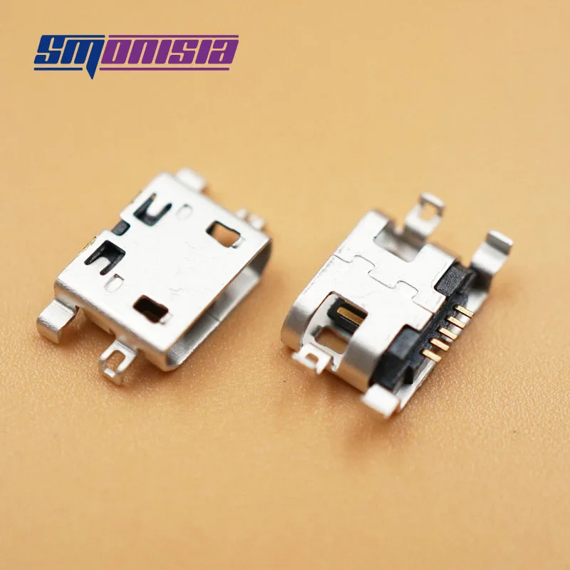

Smonisia Micro USB Female Connector 5pin B Type with Hole For Mobile Phone Micro USB Connector Charging Socket