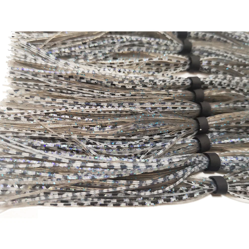 10 пучков 44 прядей SF084 Силиконовые юбки рыболовные аксессуары DIY Buzzbaits Spinner Buzz Bait