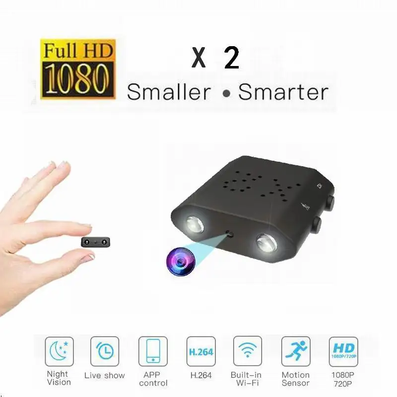 

IR-Cut Secret Camera Full HD 1080P Mini Camera Night Vision Small Cam Motion Detection Mini Video Camcorder Support Hidden Card