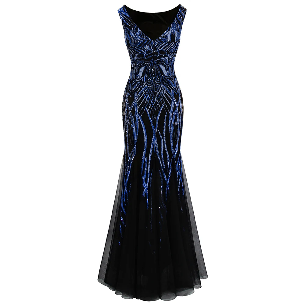 Angel-Fashion, женские вечерние платья, золотые, винтажные, с блестками, Русалка, бальное платье, вечерние платья, 377, модель 393