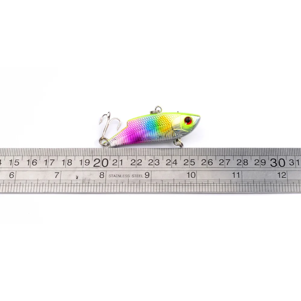 New VIB Fishing Lure 5.5cm 10g Strong vibration Fishing lifelike Crankbait Sinking Winter Sea Hard Bait accessories ice fish