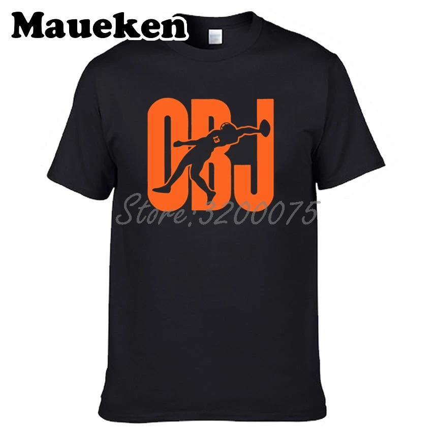 Мужская футболка Odell Beckham Jr. 13 OBJ Cleveland с круглым вырезом W19031013 | одежда