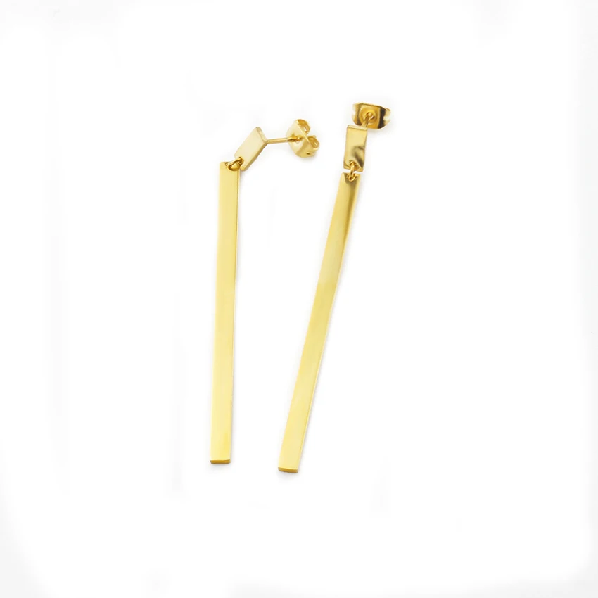 Великолепная сказка Для женщин Серьги Простой ленты баров Long Line супер флэш Ретро