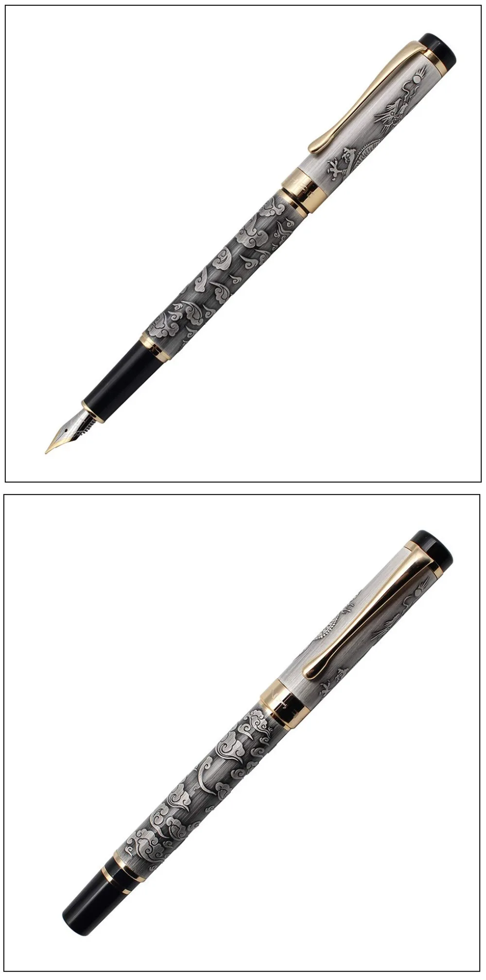 Высокое качество Jinhao 5000 Металл Дракон перьевая ручка Роскошные 0,5 мм F Перо чернильные ручки для письма офисные школьные принадлежности