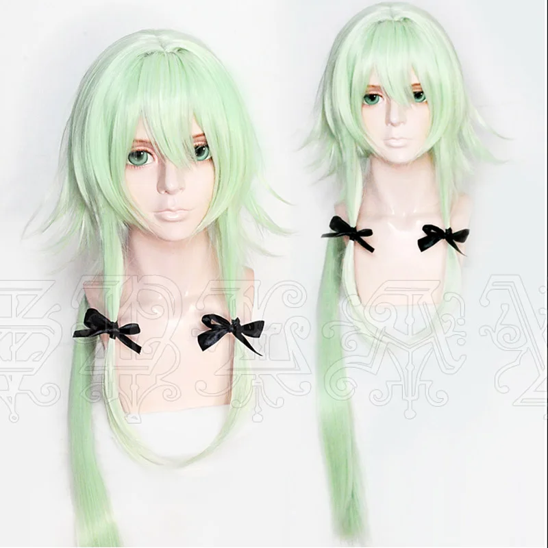 

Goblin Slayer High Elf Archer Cosplay Wig Light Green Heat Resistant Synthetic Hair Perucas Cosplay Wigs For Halloween+ Wig Cap