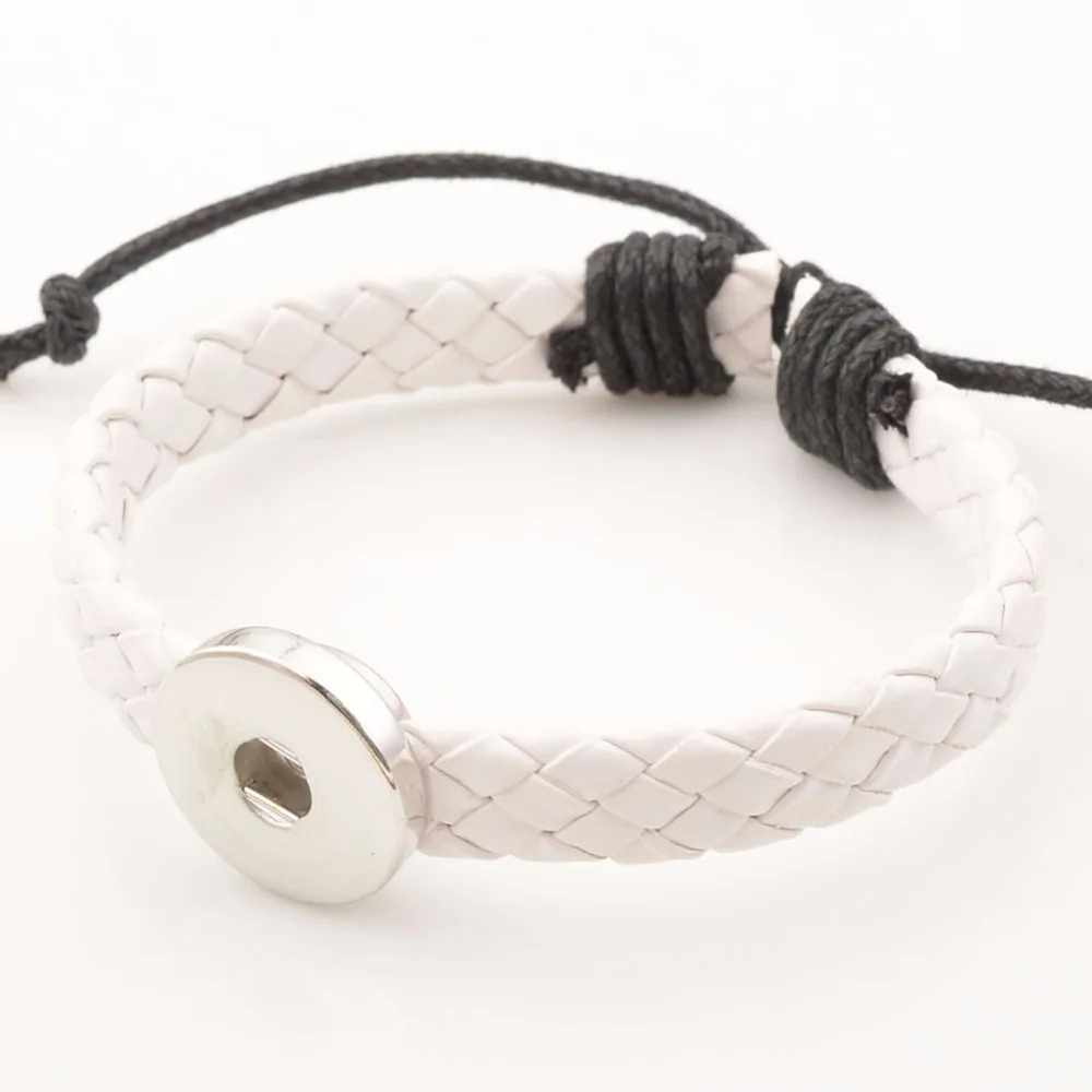 Adjustable size snap Bracelet, snap button bracelets For Women Fit 18mm