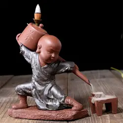 Новинка; Лидер продаж Творческий монах кунг-фу Чай церемонии керамики ароматическая курильница обратного курильница в форме Будды