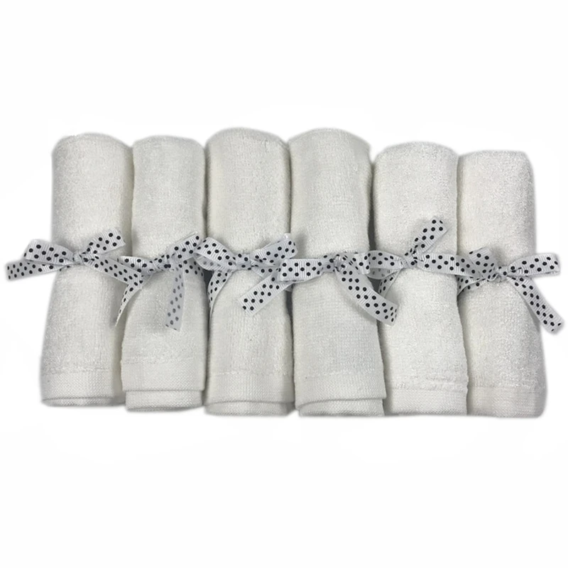 6Pack/ Set Organic bamboo Baby washcloths 100bamboo fibre Natural baby