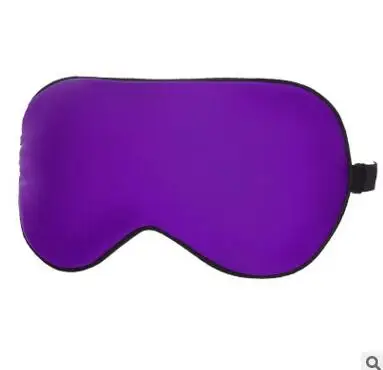 Высококлассная шелковая портативная маска для сна в путешествии, мягкая маска для отдыха, повязка для глаз, горячая Распродажа, маска для сна, чехол MR078 - Цвет: Purple