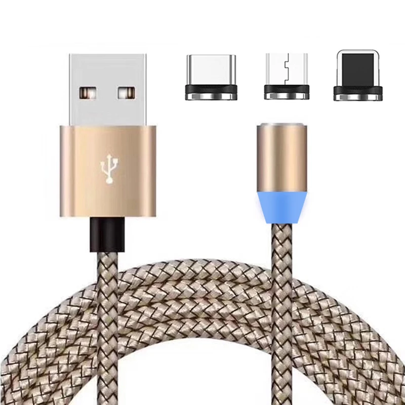 Оптом 3 в 1 Разъемы Магнитный Usb кабель 2.4A Магнитный Usb кабель для зарядки для Iphone XS и смартфона