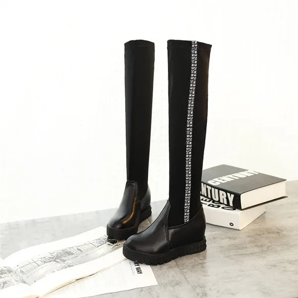 

2015 new winter fashion british style glitter knee-high  women boots high heel boots comfortable and breathess women bootE3977