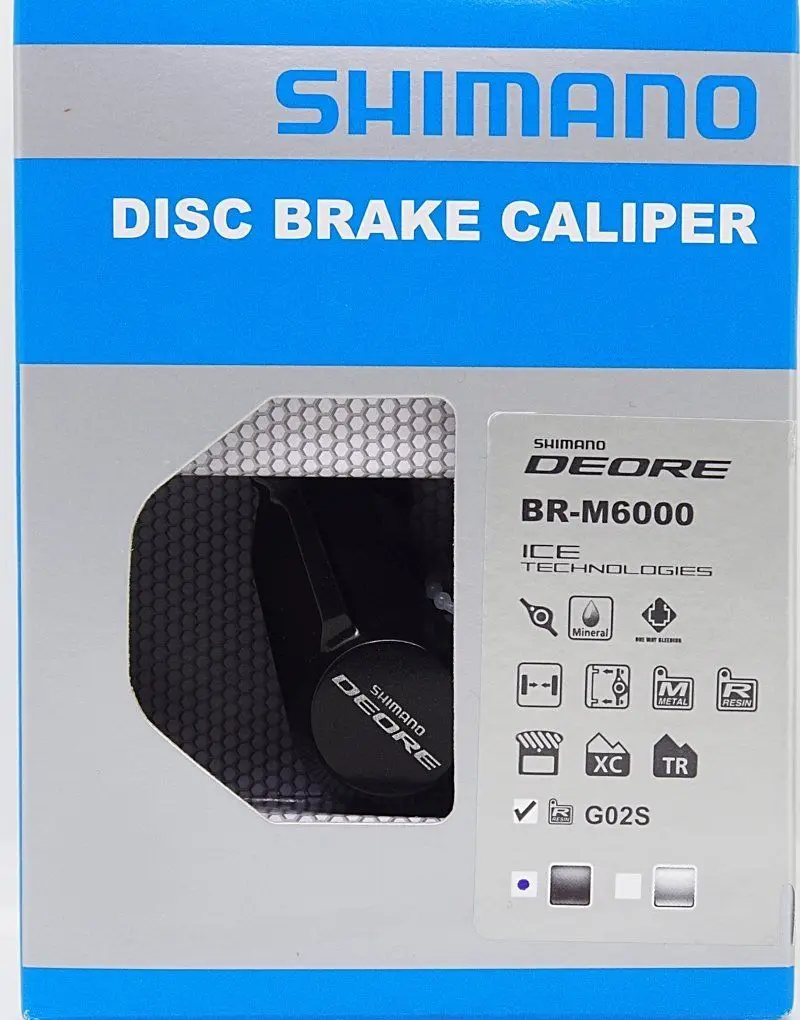 Оригинальный Shimano Deore велосипедный BR M6000 дисковый тормозной суппорт с полимерными