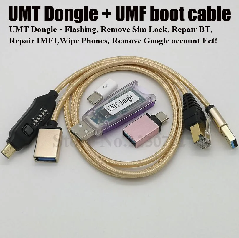 Новая версия UMT Dongle 2 Key + кабель загрузки UMF для Samsung Huawei LG ZTE Alcatel ремонт и