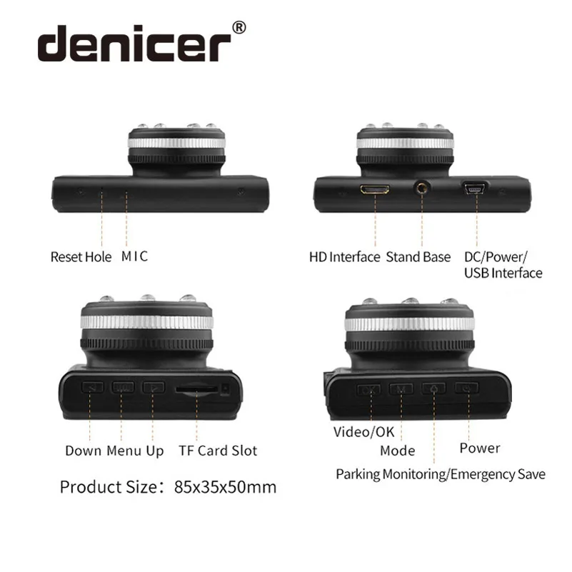 Автомобильный видеорегистратор FULL HD 1080P DVR 3 0 дюймовый экран Dashcam 170 градусов