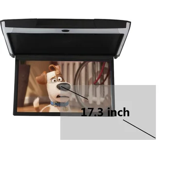 

XST 17.3 Inch IPS Screen HD 1080P Video Car Monitor Roof Flip Down Mount Touch Button With USB SD HDMI Sperker IR FM Transmitter