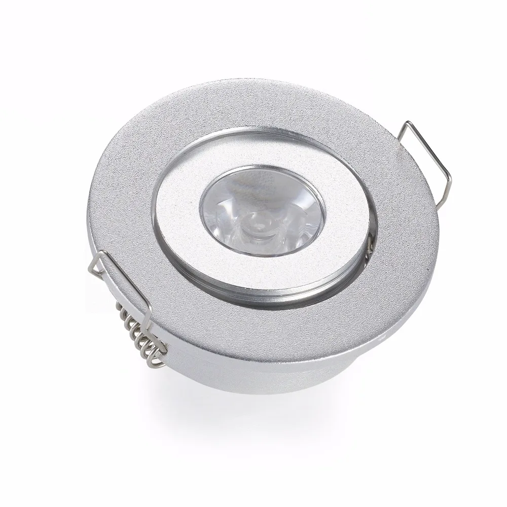 3W Mini LED Cabinet Downlights White/Blcak/Silver/ Color Mini Led Recessed Cabinet Spot light Diameter 52mm Include Led Driver