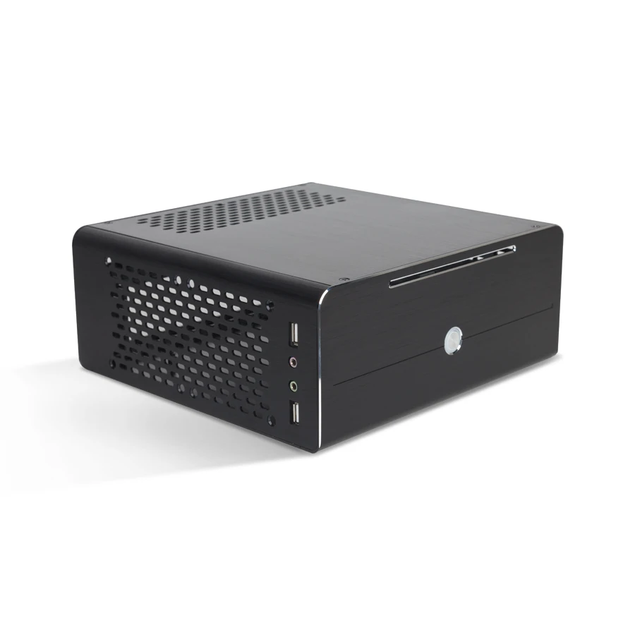 Чехол для настольного ПК Realan mini itx алюминиевый чехол без блока питания с