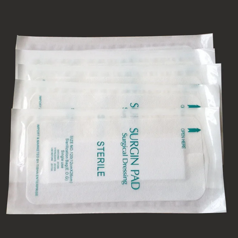 

40pcs Breathable health non-woven nursing care dressing 12cm 26cm hospital dressing wound care surgical dressings gauze shop