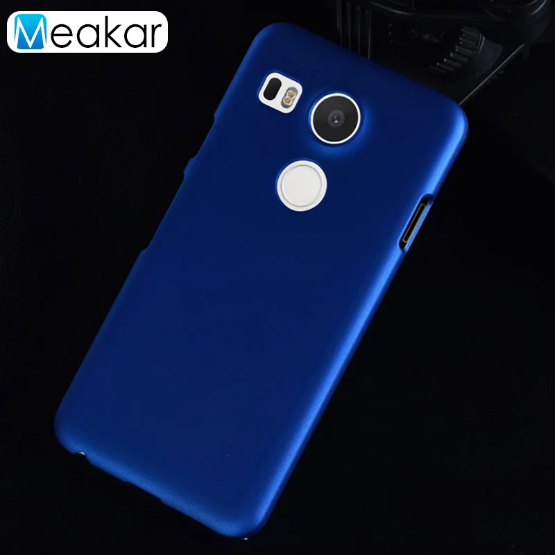 Матовая Пластик Coque 5.2For Nexus 5X чехол для Lg Google Nexus 5X H791 H790 телефона чехол-лента на заднюю панель - Цвет: blue