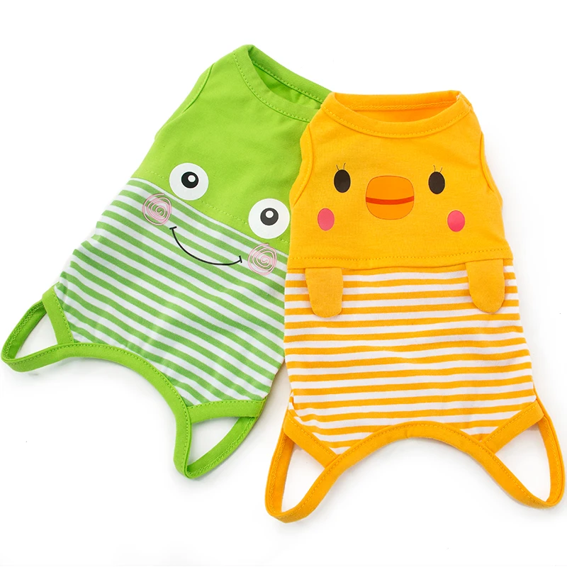 

Hipidog Dog Clothes Four-legged Thin Frog Cute DuckTeddy Bicon Small Dog Cat Base Coat Pet Supplies For Spring Summer Autumn
