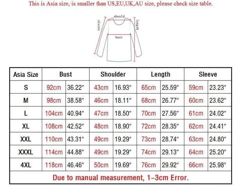 S-5XL