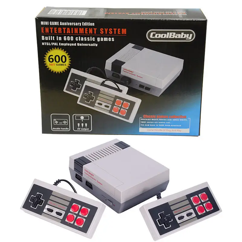 AV/HDMI NES Mini Classic Edition Retro Video Games Console with 2 Controllers Built-in 600 Classic Nintendo Games